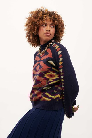 Trui Baxter - Marineblauw