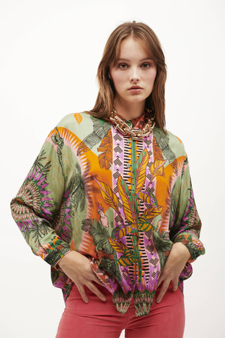 Blouse Bonaventure Zoulou - Zeegroen