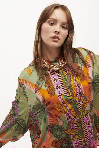 Blouse Bonaventure Zoulou - Zeegroen