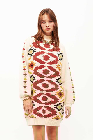 Trui-jurk Crissy - Beige