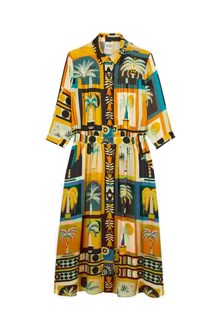 Blouse-jurk Jesse Beldi - Geel