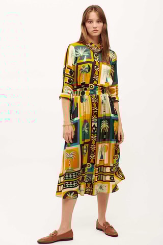 Blouse-jurk Jesse Beldi - Geel