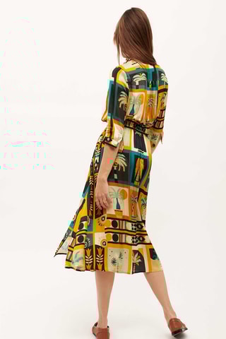 Blouse-jurk Jesse Beldi - Geel