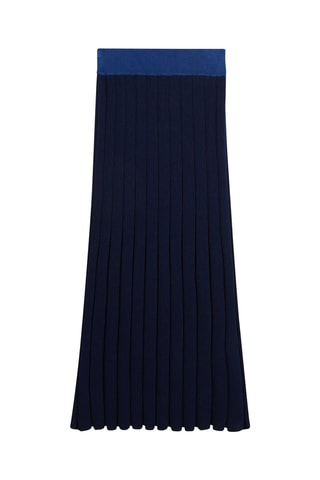 Plissérok Zelda - Marineblauw