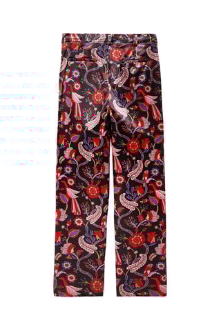 Rechte Velours Broek Hoge Taille Calista - Zwart