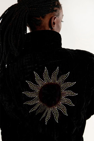 Velours Jas Coumba - Zwart