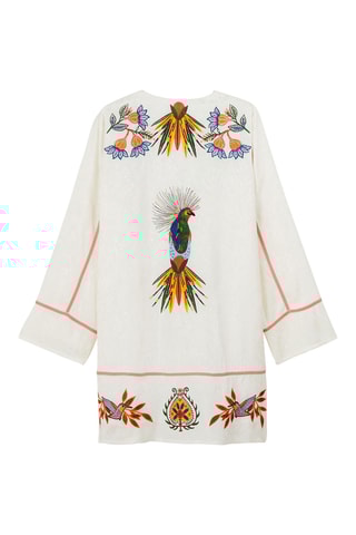 Rechte Jurk Fara - Ecru