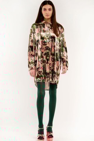 Velours Blouse-jurk Jaya - Oudroze