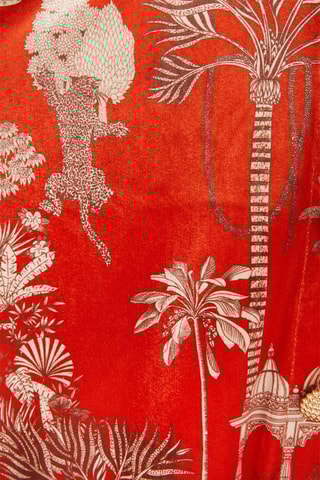 Velours Blouse-jurk Jaya - Rood