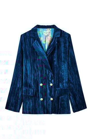 Velours Jasje Kim - Pauwblauw