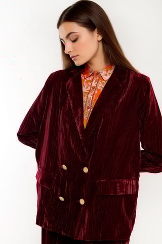 Velours Jasje Kim - Bordeauxrood