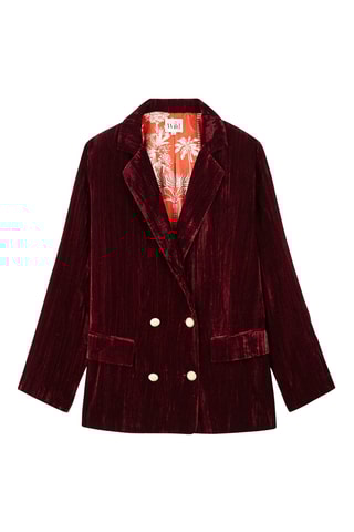 Velours Jasje Kim - Bordeauxrood