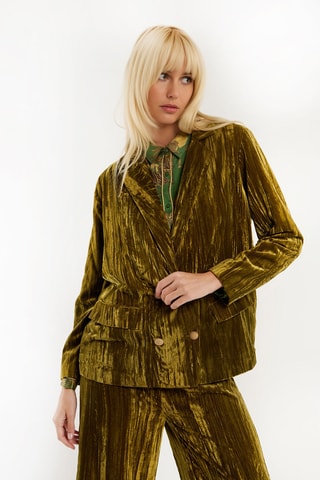 Velours Jasje Kim - Olijfgroen