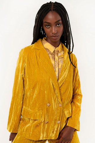 Velours Jasje Kim - Mosterdgeel