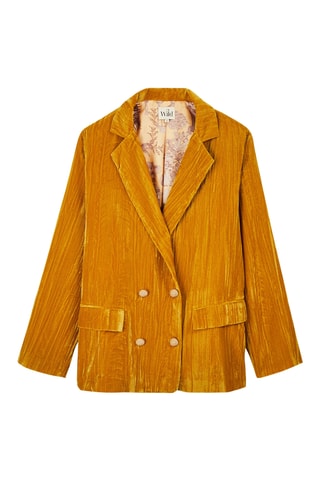 Velours Jasje Kim - Mosterdgeel