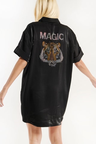 Blouse-jurk Laora - Zwart