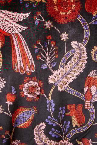 Velours Blouse-jurk Maisie - Zwart