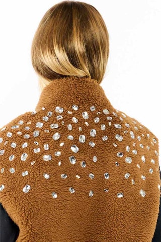 Mouwloos Wollen Jasje Alejandro - Bruin