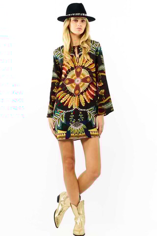 Rechte Jurk Come - Zwart