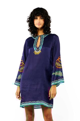 Rechte Jurk Ezra - Donkerblauw