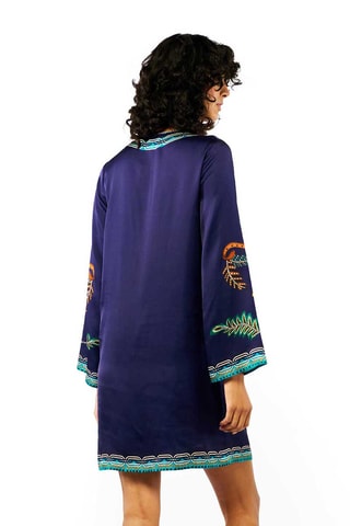 Rechte Jurk Ezra - Donkerblauw