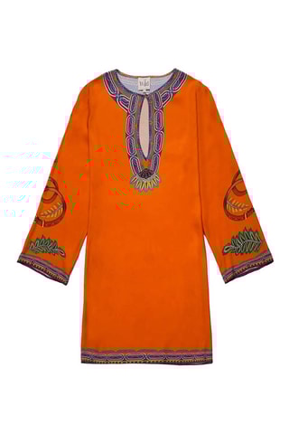 Rechte Jurk Ezra - Steenrood