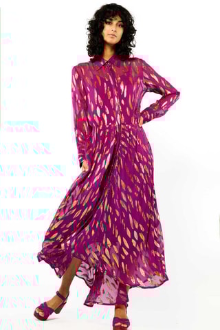 Blouse-jurk Irene - Fuchsia