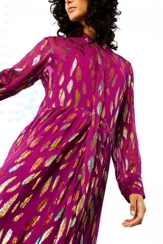 Blouse-jurk Irene - Fuchsia