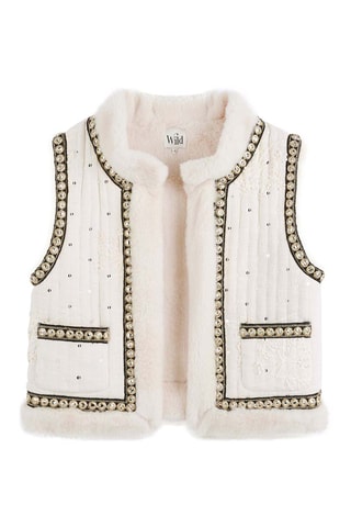 Mouwloos Jasje Isco - Ecru