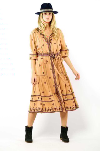 Midi-jurk Serena - Nude