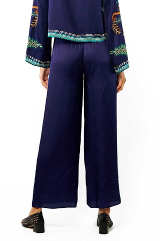 Rechte Broek Hoge Taille Tina - Blauw 