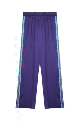 Rechte Broek Hoge Taille Tina - Blauw 