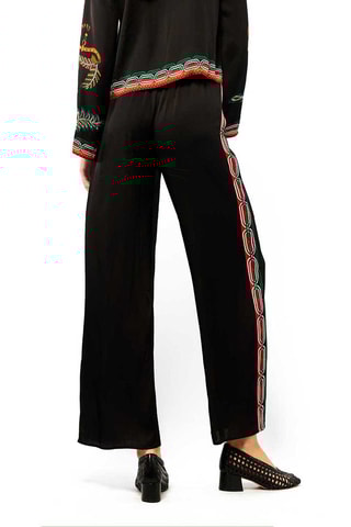 Rechte Broek Hoge Taille Tina - Zwart 