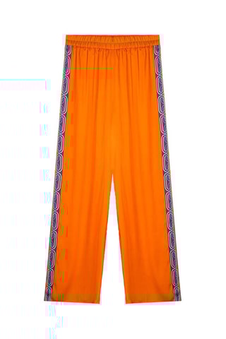 Rechte Broek Hoge Taille Tina - Oranje 