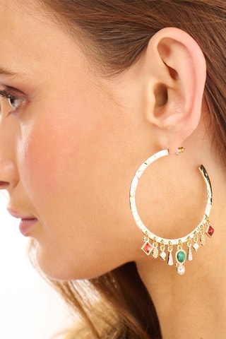 Creolen Verguld met Geelgoud Abril