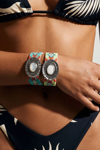 Manchetarmband Neon - Parelmoer