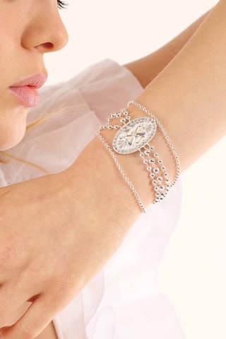 Manchetarmband Beginning - Zilverkleurig