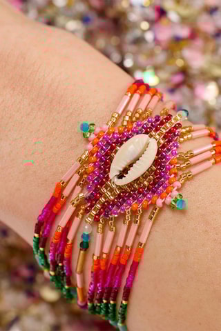 Manchetarmband Chokohona - Fuchsia 