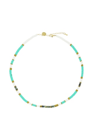 Collier Ibiza Beach - Turquoises africaines et hématites