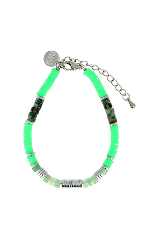 Bracelet Ibiza beach - Turquoises africaines, jades et hématites