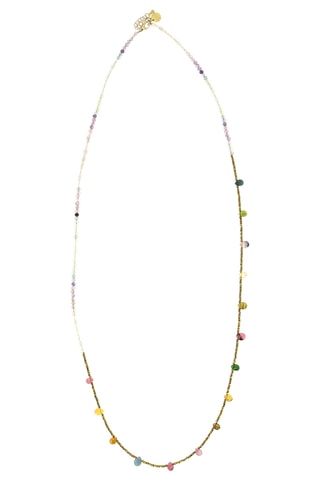 Sautoir Lily - Fuorites, tourmalines et hématites