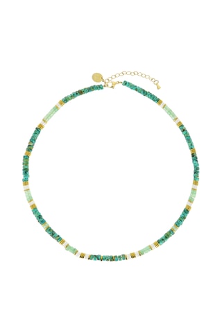 Bracelet Mila - Turquoises africaines, aventurines, jades et hématites