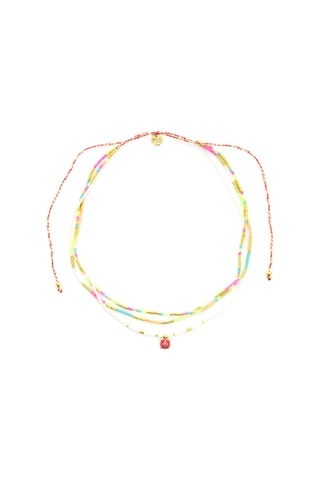 2 sautoirs dorés à l'or fin jaune July Salvador de Bahia 