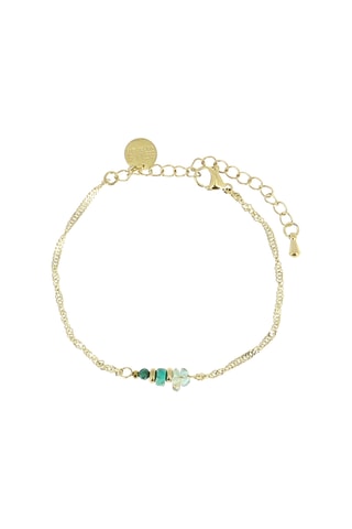 Bracelet Manon - Quartz, turquoises africaines et hématites