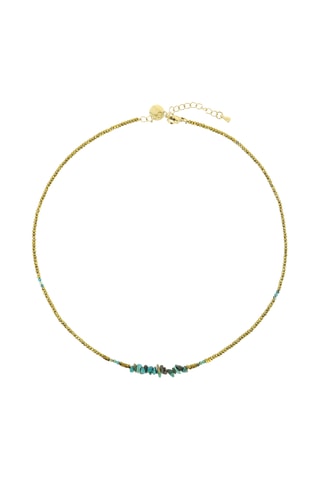 Collier Ambre - Turquoises et hématites