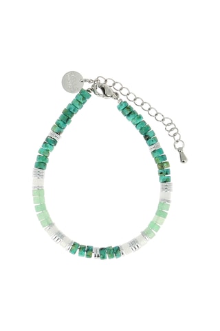 Bracelet Mila - Turquoises africaines, aventurines, jades et hématites