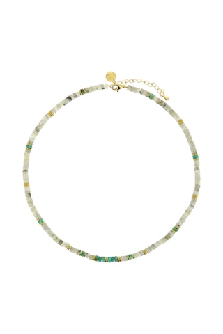 Bracelet Mila - Turquoises africaines, labradorites et hématites