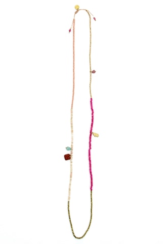 Sautoir Charlie - Opales, tourmaline et hématites