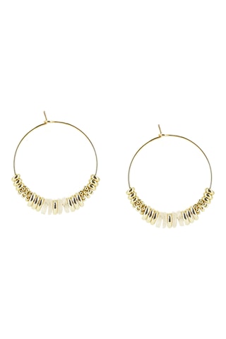 Créoles dorées à l’or fin jaune Noa - Jades