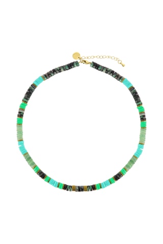 Collier Stone Ibiza - Aventurines, rubis zoïsites et hématites